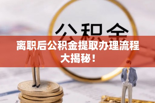 红花岗离职后公积金提取办理流程大揭秘！